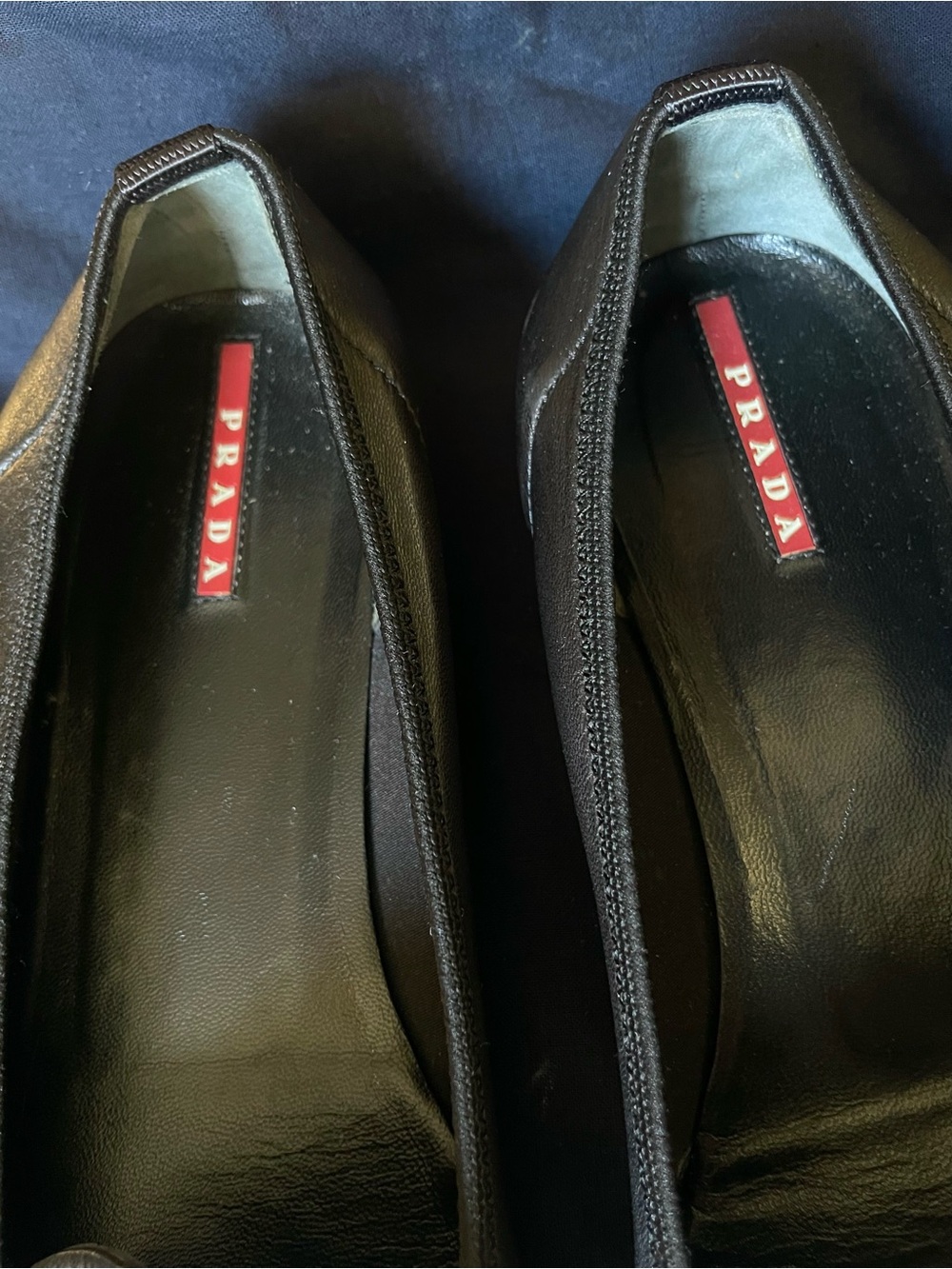 PRADA Car Shoe Black Flats with Dust Bag - Picture 5 of 12